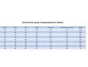 Zara High Waist off white Pant