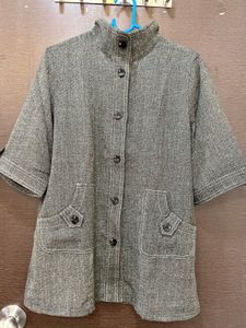 Grey Mandarins Collar Top