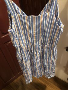 Striped Sleeveless Mini Dress