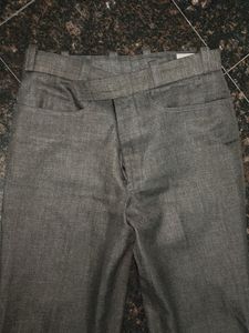 Gray Flared Pants