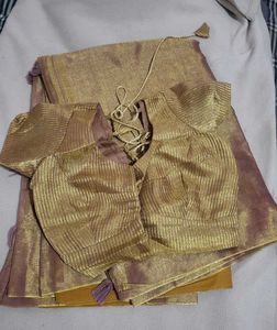 Elegant Golden Saree