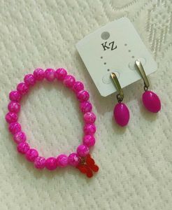 Pink Drop Earrings