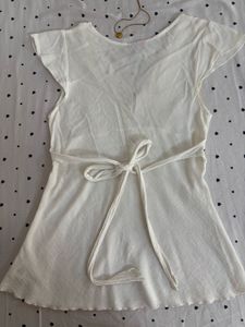 White Embroidered Top