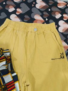Plaid Shirt &amp; Mustard Pants