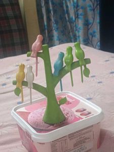 Cute Bird Tree Fruit Forks
