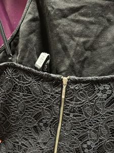 Black Lace Cami Tank Forever Brand