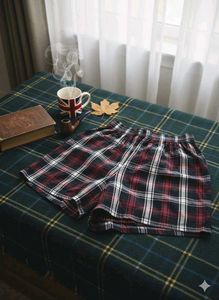 Plaid Casual Shorts