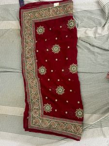 Saree With Heavy Work