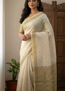Elegant Beige Saree