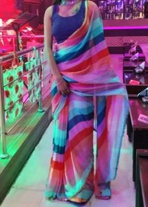 Multicolor Saree (Aliya Bhatt Famous)
