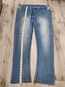 Sc9002 White Bootcut Jeans Waist 36