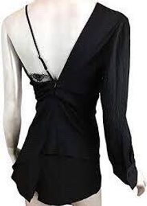Black Lace Detail Top
