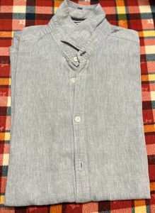 Grey Color Men Slim Fit Shirt