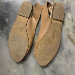 pure leather women flats