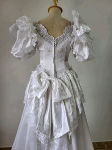 Vintage White Wedding Gown