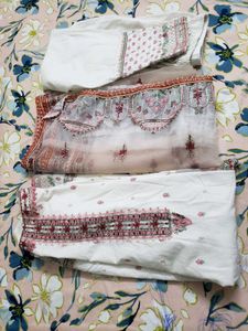 Pure Cottonwith Soft Dupatta 1 Inch Margin No Flaw