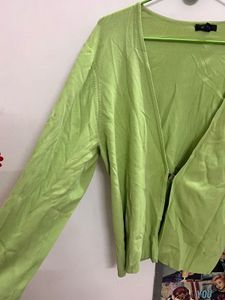 Green Knit Cardigan