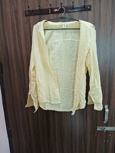 Casual Yellow Shirt Length (24)