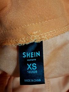 Orange High-Waisted Trousers