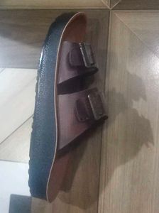 Rimco Brown Buckle Sandals