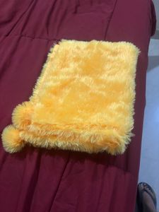 Yellow Pom-Pom Scarf (never used)