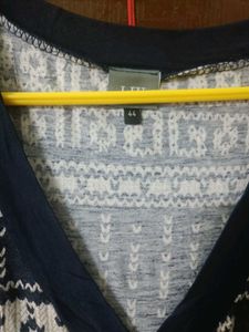 Patterned V-Neck Dress