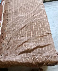 glossy soft stylish saree