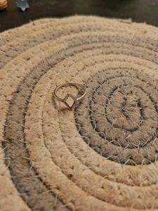 Geometric , silver ring