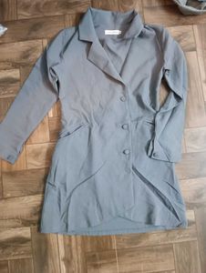 Gray Blazer Dress