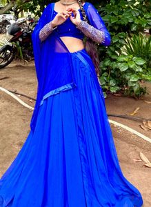 Royal Blue Boutique Lehenga Choli Set