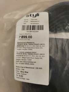 New Unused Styli Blue Men's Slides Size 8