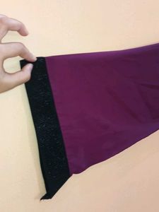 Purple Embellished Abaya