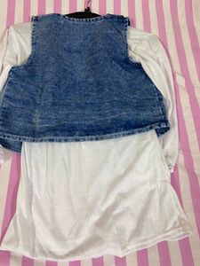 Beautiful Top With Koti Age 12-13 Years Old Girls