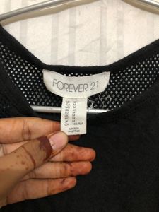 Forever 21 Black Crop Top