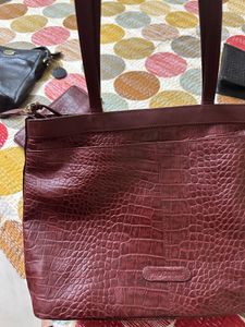 Crocodile Leather Handbag