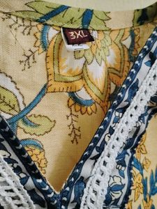 Floral Print Tunic Top