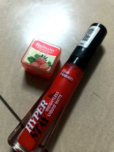 Blue heaven Hyper Stay Lipstick And Lip Balm Combo