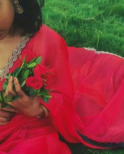 Royal Magenta Pink chiffon silk sareee ✨💌