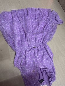 Lavender Floral Dresz