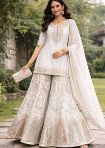 Embroidered Salwar Kameez with parsh and Dupatta