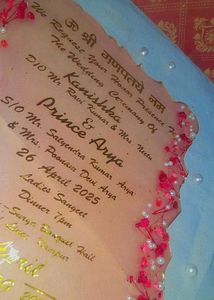 Resin Wedding Invitations Card Customized