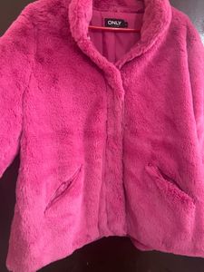 Pink Faux Fur Jacket