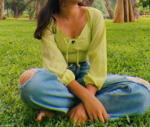Puff Sleeved Crop Top