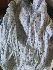 Patterned Button-Down Shirt