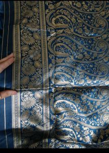 Elegant Teal Banarasi Saree