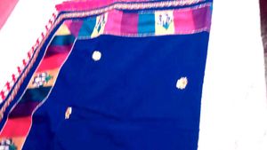 Blue Embroidered Saree