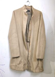 Single Breasted Sturdy Beige Peacoat
