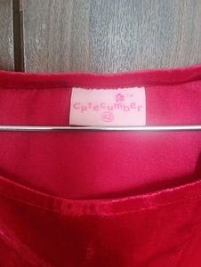 #pricedrop CUTECUMBER Red Velvet Girls Top