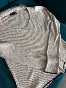 Topshop Ribbed Long Sleeve Top