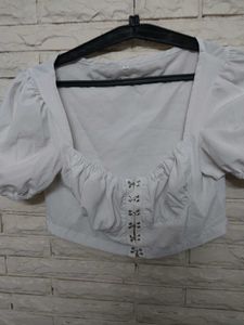 SHEIN white Blouse Top